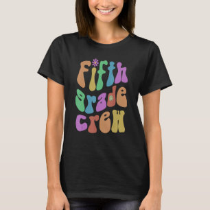 Trendy Fifth Grade Crew Teacher Hello 5th Gr Vinta T-Shirt