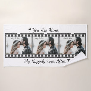 Trendy Film Reel Movie Personalized Picture Frame Bath Towel