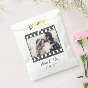 Trendy Film Reel Movie Personalized Picture Frame  Favour Bag