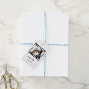 Trendy Film Reel Movie Personalized Picture Frame  Gift Tags
