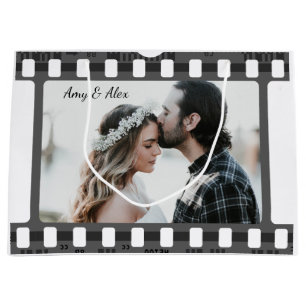 Trendy Film Reel Movie Personalized Picture Frame  Large Gift Bag