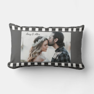 Trendy Film Reel Movie Personalized Picture Frame Lumbar Pillow