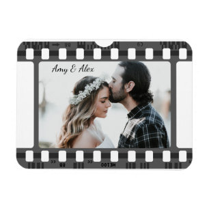 Trendy Film Reel Movie Personalized Picture Frame  Magnet