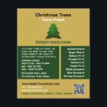 Trendy Fir Tree Design, Christmas Tree Sales Flyer<br><div class="desc">Trendy Fir Tree Design, Christmas Tree Sales Advertising Flyer by The Business Card Store.</div>