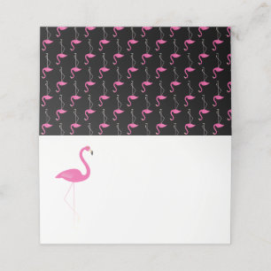 Trendy Flamingo Folded Place Cards