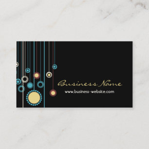 Trendy Floral Design Business Card