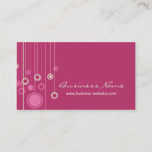Trendy Floral Design Business Card