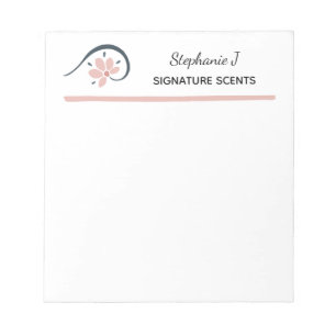 Trendy Floral Healing Arts Entrepreneur Notepad