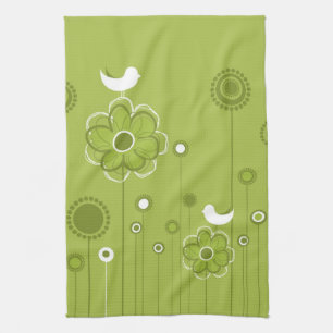 Trendy Floral Kitchen Towel