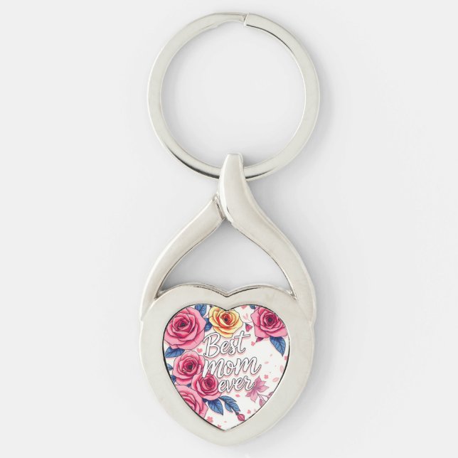 Trendy Floral Luxury Gift Collection Keychain (Front)