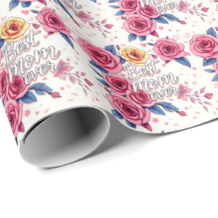 Trendy Floral Luxury Gift Collection Wrapping Paper