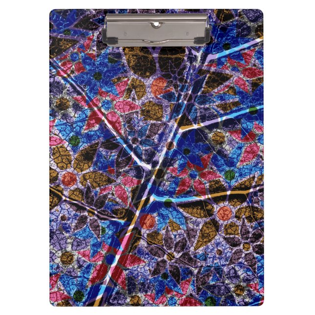 Trendy Floral Pattern #10 Clipboard (Front)