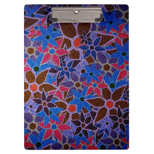 Trendy Floral Pattern #11 Clipboard (Front)