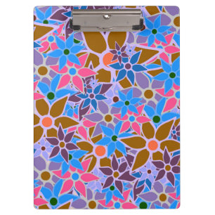 Trendy Floral Pattern #8 Clipboard