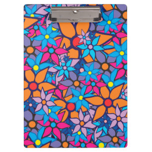 Trendy Floral Pattern Clipboard