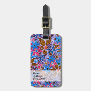 Trendy Floral Pattern Vintage #5 Luggage Tag