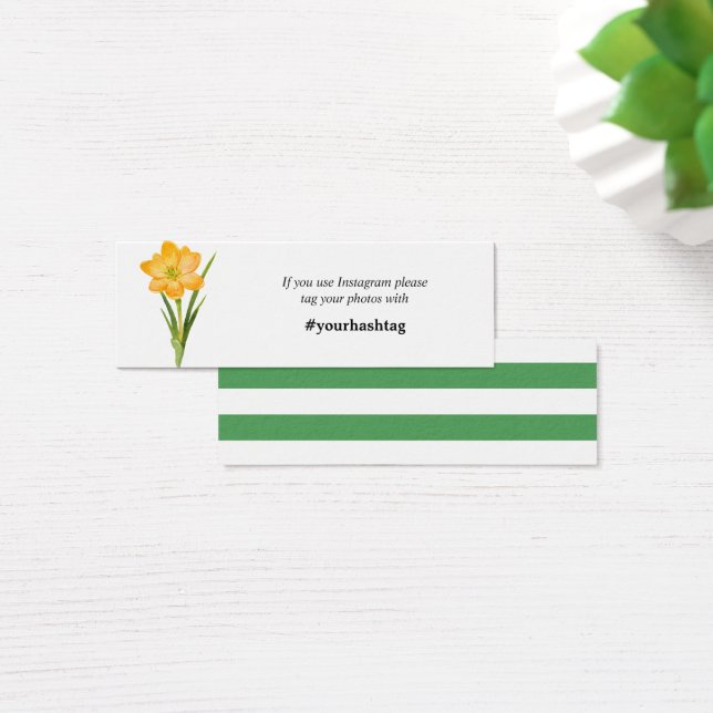 Trendy Flower YELLOW CROCUS  instagram Cards Mini (Desk)