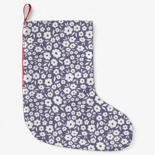 Trendy flowers seamless pattern. Small vintage flo Christmas Stocking