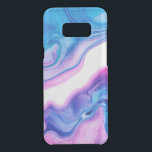 Trendy fluid colours geode Ink texture Uncommon Samsung Galaxy S8 Plus Case<br><div class="desc">Modern cool blue and pink fluid colours abstract geode ink texture composition design.</div>
