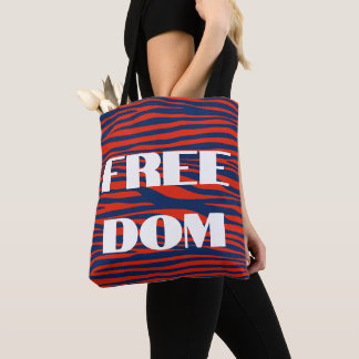 Trendy Freedom Election Animal Print Tote Bag