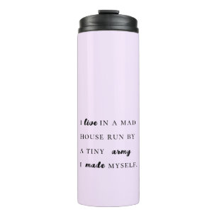 Trendy funny modern typography thermal tumbler