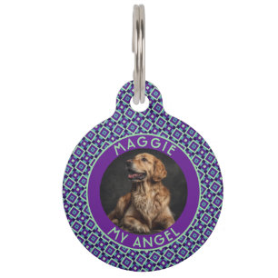 Trendy Fur Mom Gift Square Pet Tag
