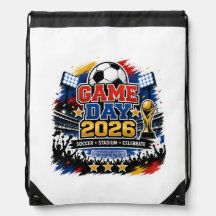 Trendy Game Day 2026 Football & Soccer Drawstring 