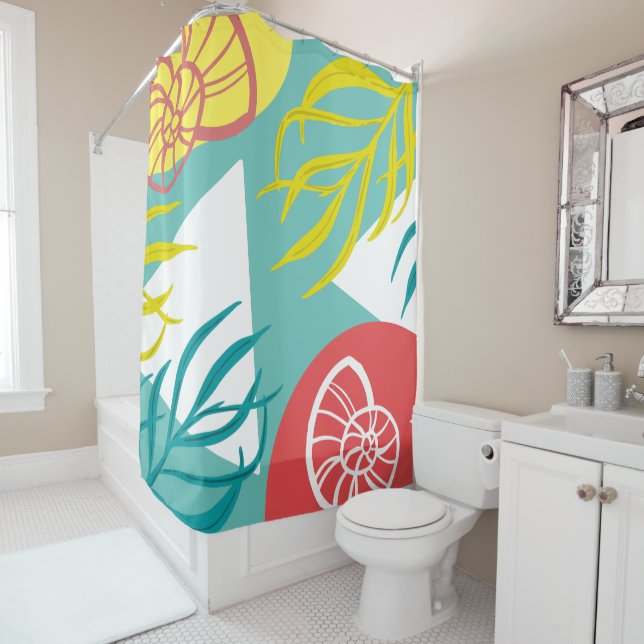 Trendy Geo Nautical Seashells Seaweed (In Situ)