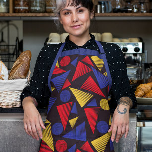 Trendy Geo Triangles Apron