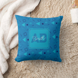 Trendy Geometric Custom Pillow For Bridal Shower