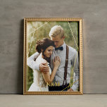 Trendy Geometric Frame Monogrammed<br><div class="desc">Simple and chic monogrammed and geometric frame design for your favourite photos.</div>