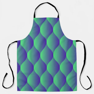 Trendy geometric pattern with abstract shapes in n apron