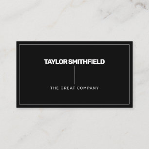 Trendy Geometric Simple Corporate Business Card