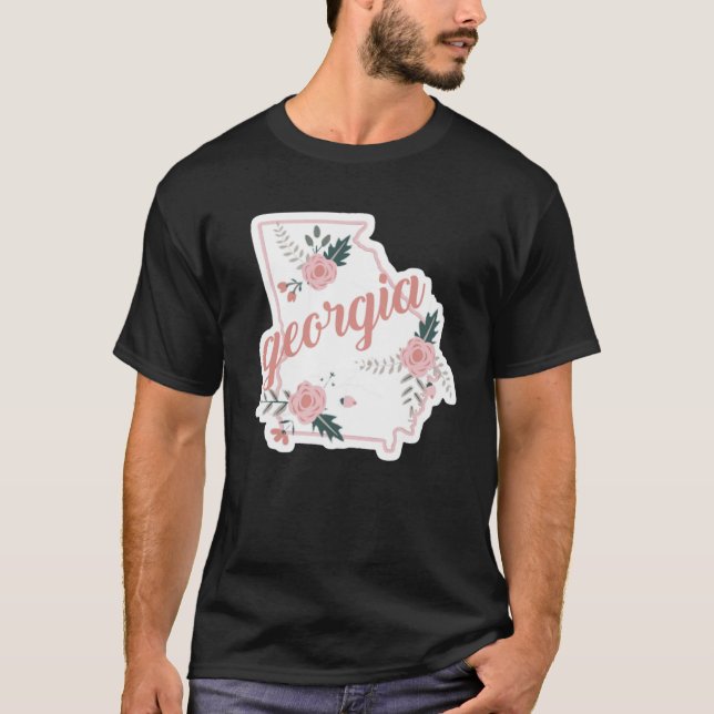 Trendy GEORGIA Dreaming Proud State T-Shirt (Front)