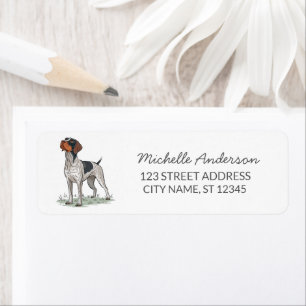 Trendy  German Shorthaired Pointe Return Address  