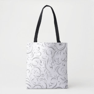 Trendy Ghost & Kangaroo Line Art Tote Bag