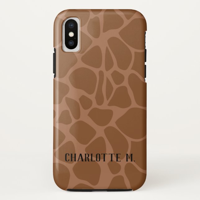 Trendy Giraffe Print Customized Cell Phone Case (Back)