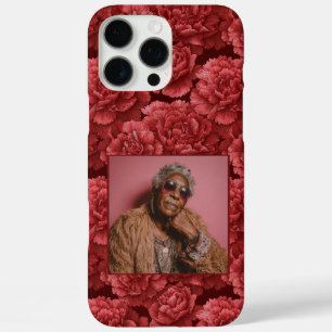Trendy Girlfriend Gift Carnation Flower Photo iPhone 16 Pro Max Case