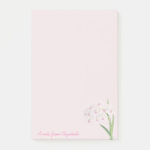 Trendy Girly Flowers - Personalized Post-it Notes