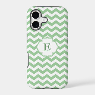 Trendy girly lime green chevron zigzag pattern