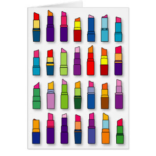 Trendy, girly lipsticks pattern