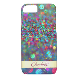 Trendy  Glitter Bokeh  Gold Confetti- Personalized Case-Mate iPhone Case