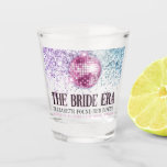 Trendy Glitter Disco Bride Era Bachelorette Party Shot Glass<br><div class="desc">Celebrate the bride-to-be with these trendy glitter disco ball "in my bride era" bachelorette party shot glasses! Customize with your own details.</div>