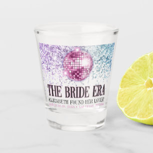 Trendy Glitter Disco Bride Era Bachelorette Party Shot Glass