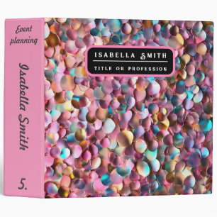 Trendy Glitter Opal Holographic Collection Binder