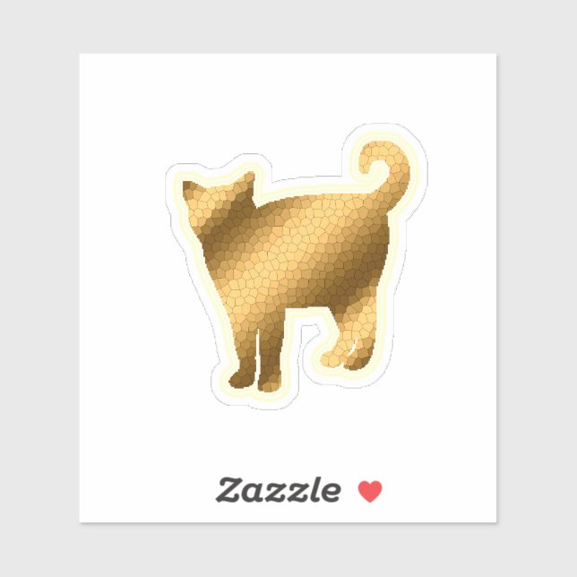 Trendy Gold Cat (Sheet)