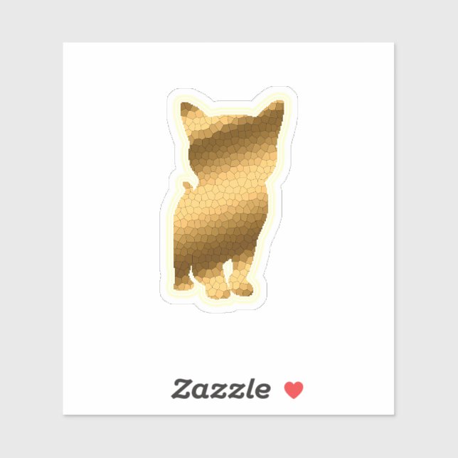 Trendy Gold Cat (Sheet)