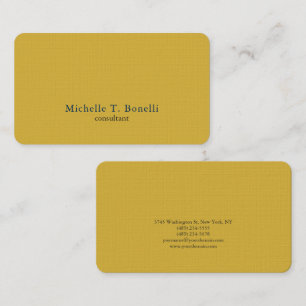 Trendy Gold Colour Background Plain Creative Moder Business Card