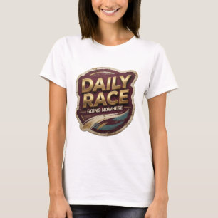 Trendy Gold DAILY RACE GOING NOWHERE T-Shirt