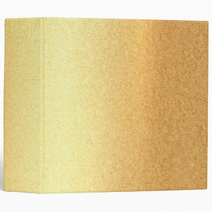 Trendy Gold Look Glitter Trendy Elegant Golden Binder